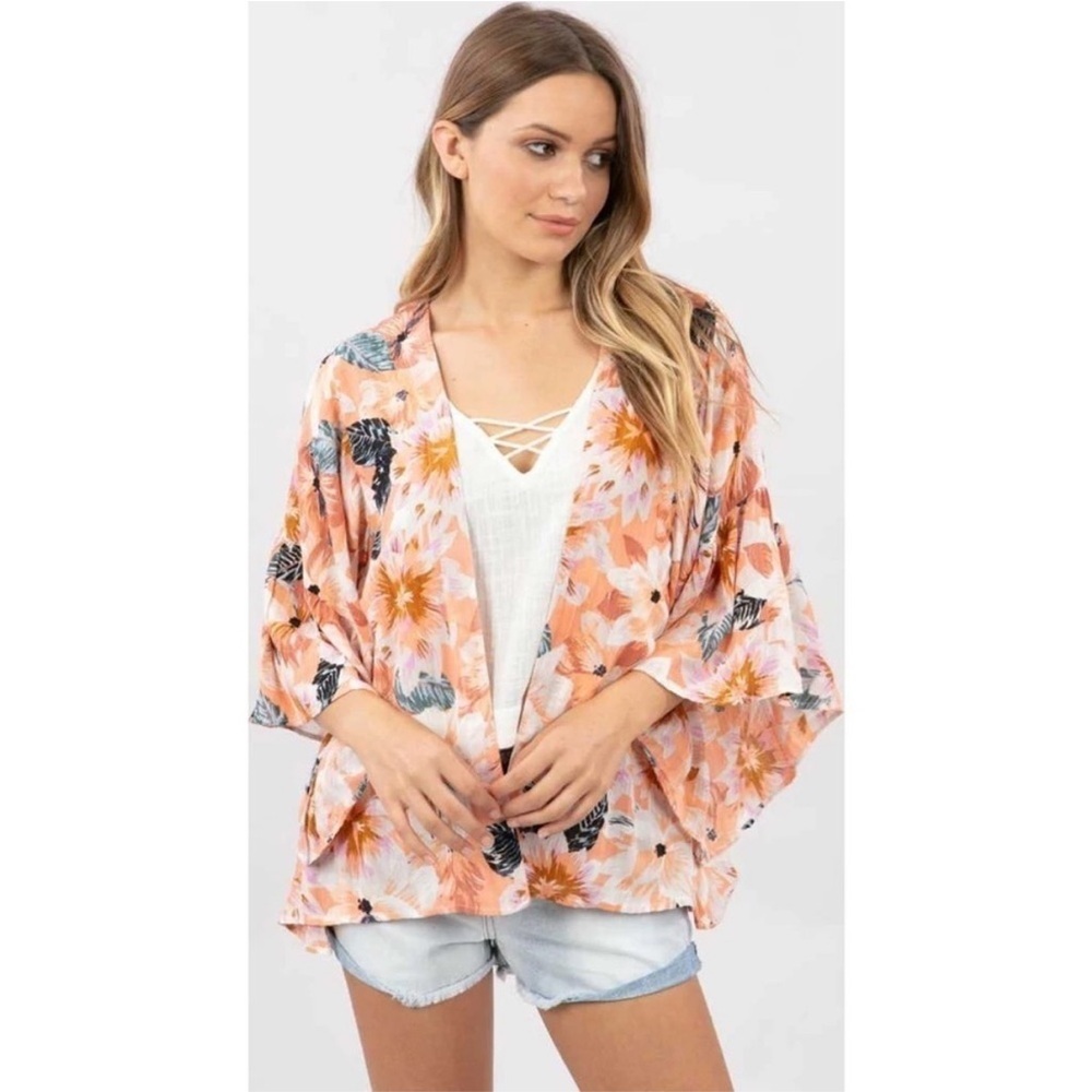 NWT Rip Curl kimono cover up top XS